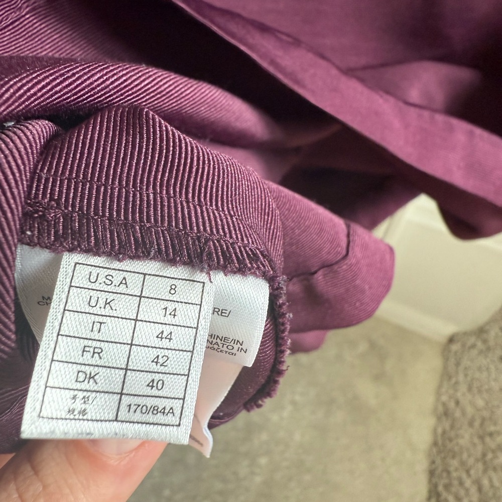 Brooks Brothers Deep Purple Short Sleeve Blouse - Picture 5 of 7